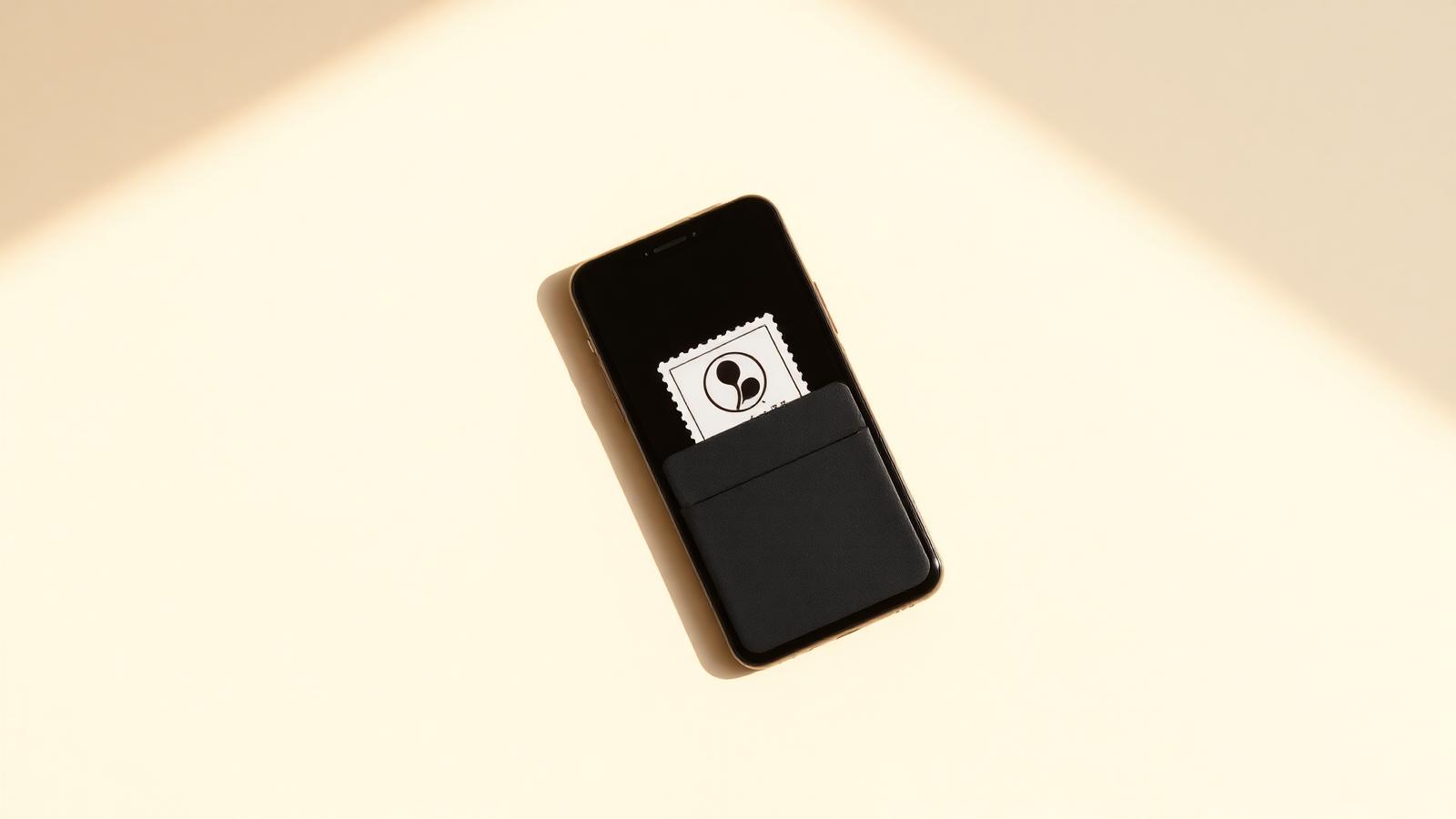 A digital WeLoyal loyalty card shown inside a phone wallet on a cream background.