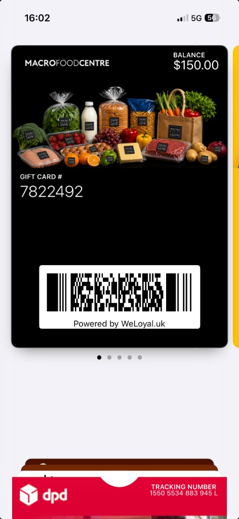 Gift card card