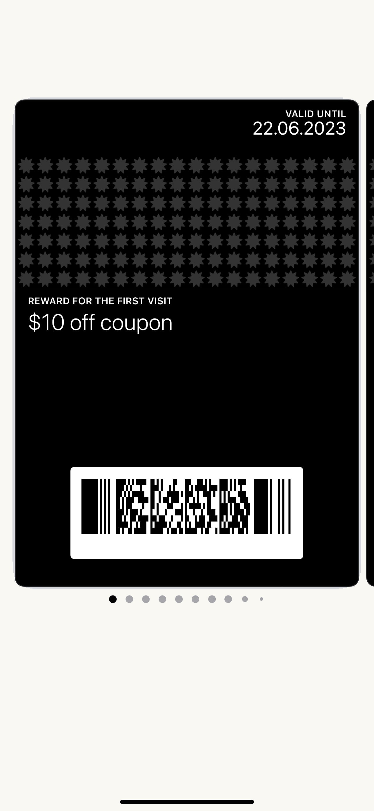 Coupon card