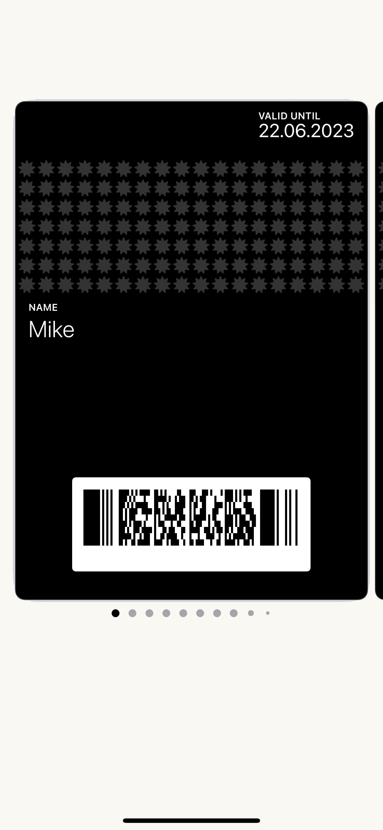 Membership card